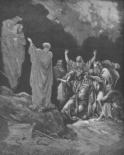 Saul and the Witch of Endor Gustave Doré